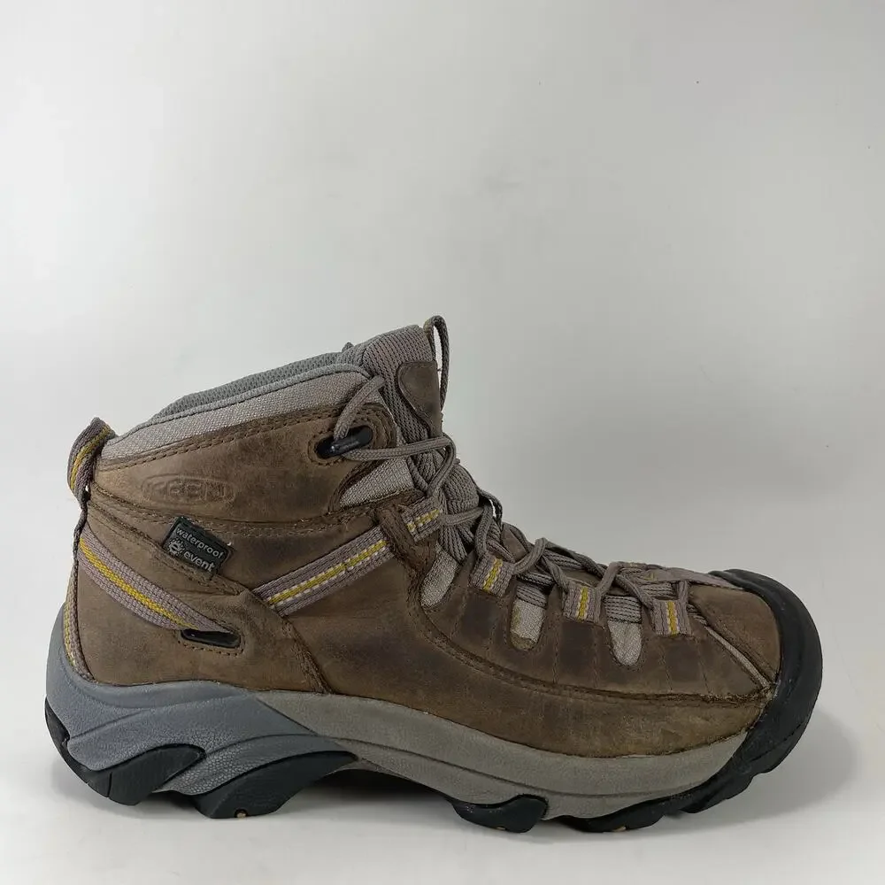 KEEN Targhee II Mid Brown Boots Womens Size 9 Waterproof Trail Hiker Comfort